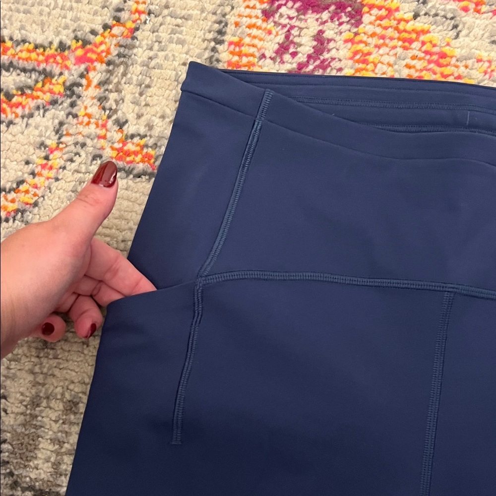 Lululemon athletica Navy High-Rise Leggings 28” - Picture 3 of 9